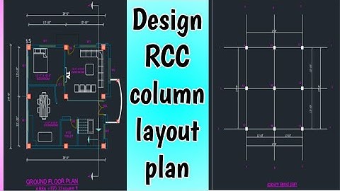 How to Draw RCC Column Layout Plan in AutoCAD? Structural Design in AutoCAD. AutoCAD Technology.