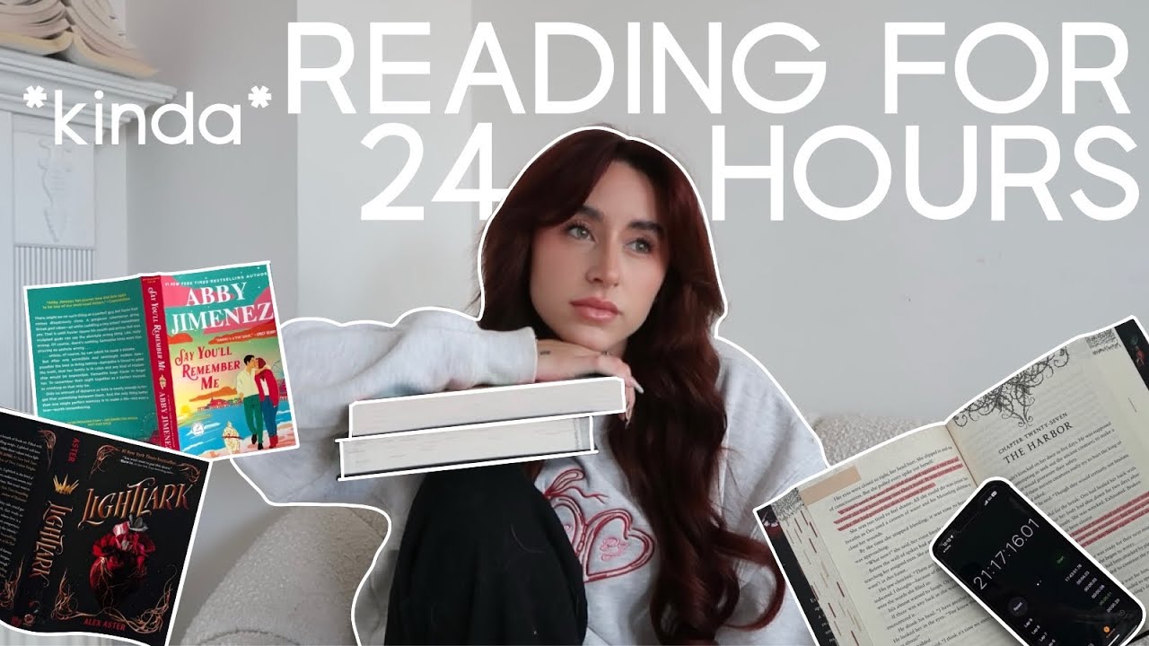 *kinda* reading for 24 hours straight (spoiler free reading vlog ...