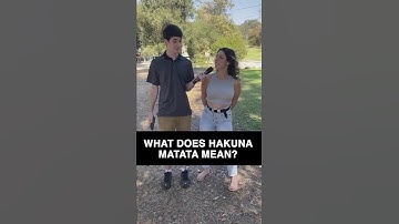 Thumbnail of What does hakuna matata mean?