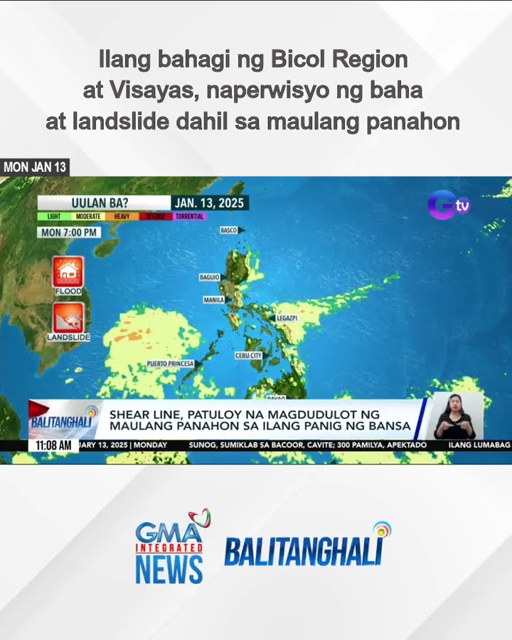 Ilang bahagi ng Bicol Region at Visayas, naperwisyo ng baha at landslide dahil sa... | Balitanghali