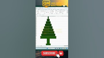 Cách tạo cây thông #noel trên Exel #hoccungquocmedia #thuthuattinhoc #shortvideo #shorts #excel