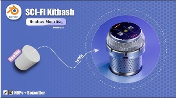 Blender how to model kitbash | From cylinder to THIS