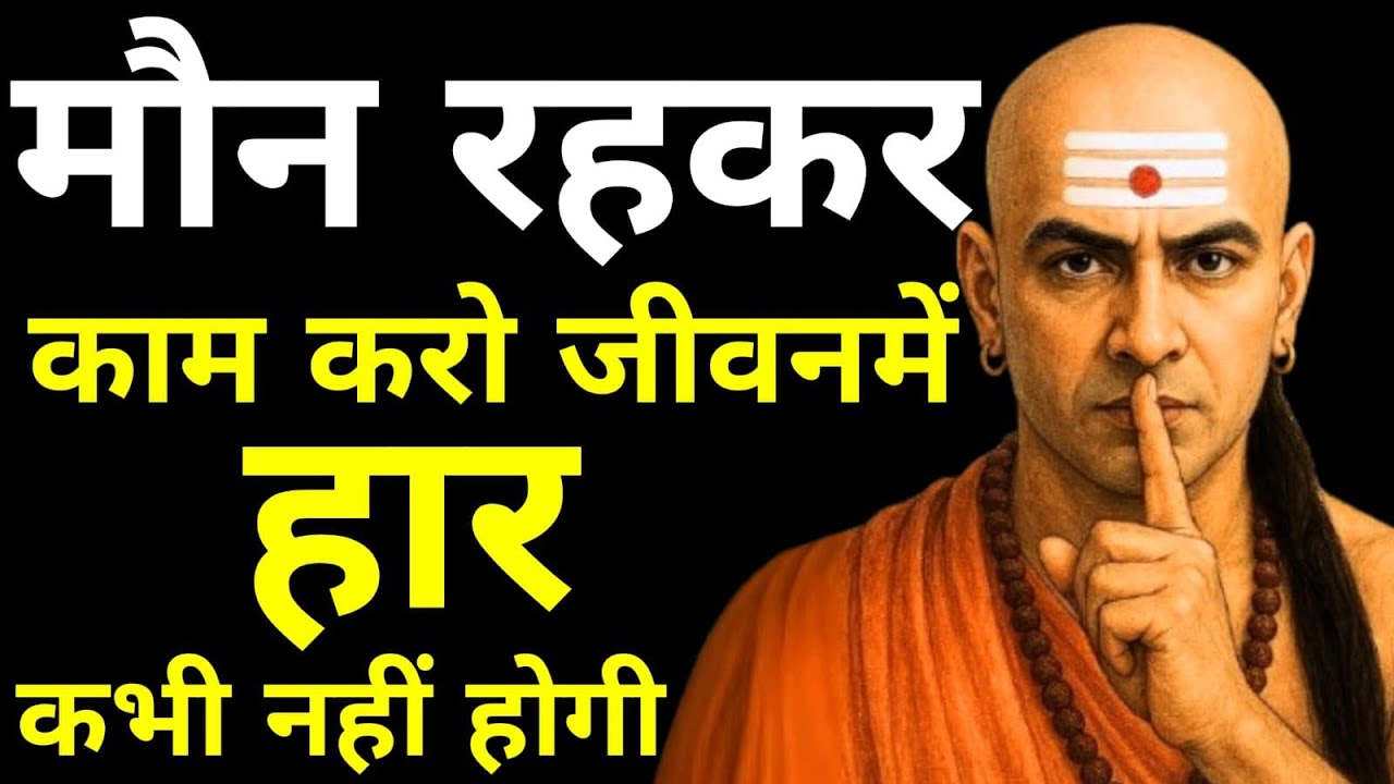 मौन रहकर काम करो - जीवनमे हार कभी नही होगी | Chanakya niti