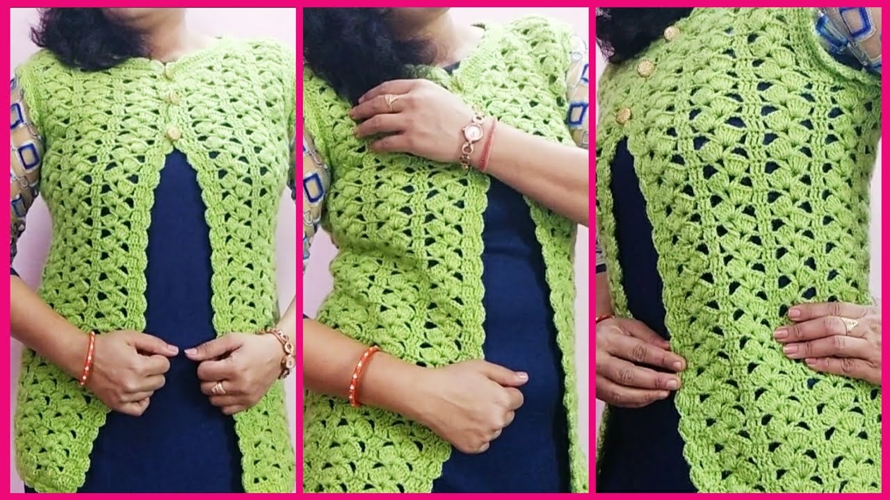 New sweater design, gents/ladies cardigan knitting stitch pattern, koti,  top bunai ke design, jacket - YouTube