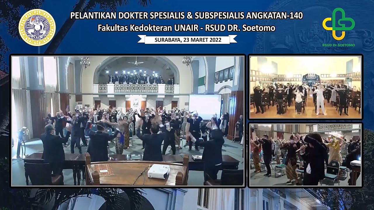 Flashmob Pelantikan Dokter Spesialis FK UNAIR Angkatan 140