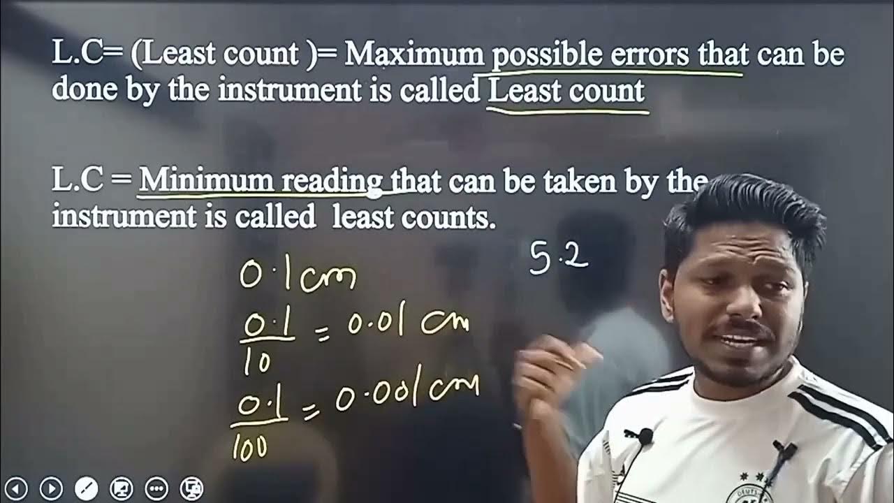 24 Least count of Measuring Instrument, units and measurements 11th