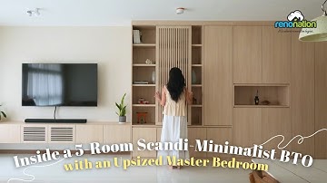 Inside a 5-Room Scandi-Minimalist BTO with an Upsized Master Bedroom