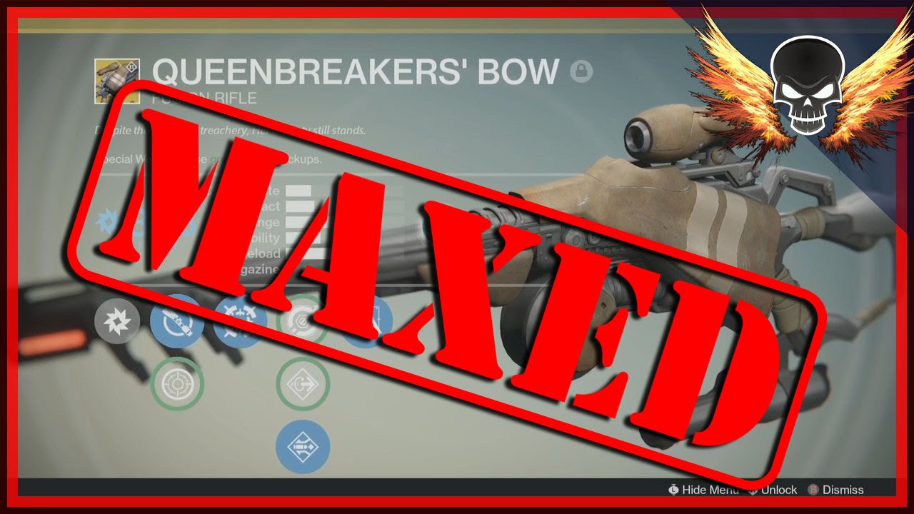 Queenbreakers' Bow Exotic Fusion Sniper Rifle Maxed! 