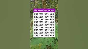 Mention three wrong #brainteaser #find #search #shortvideo