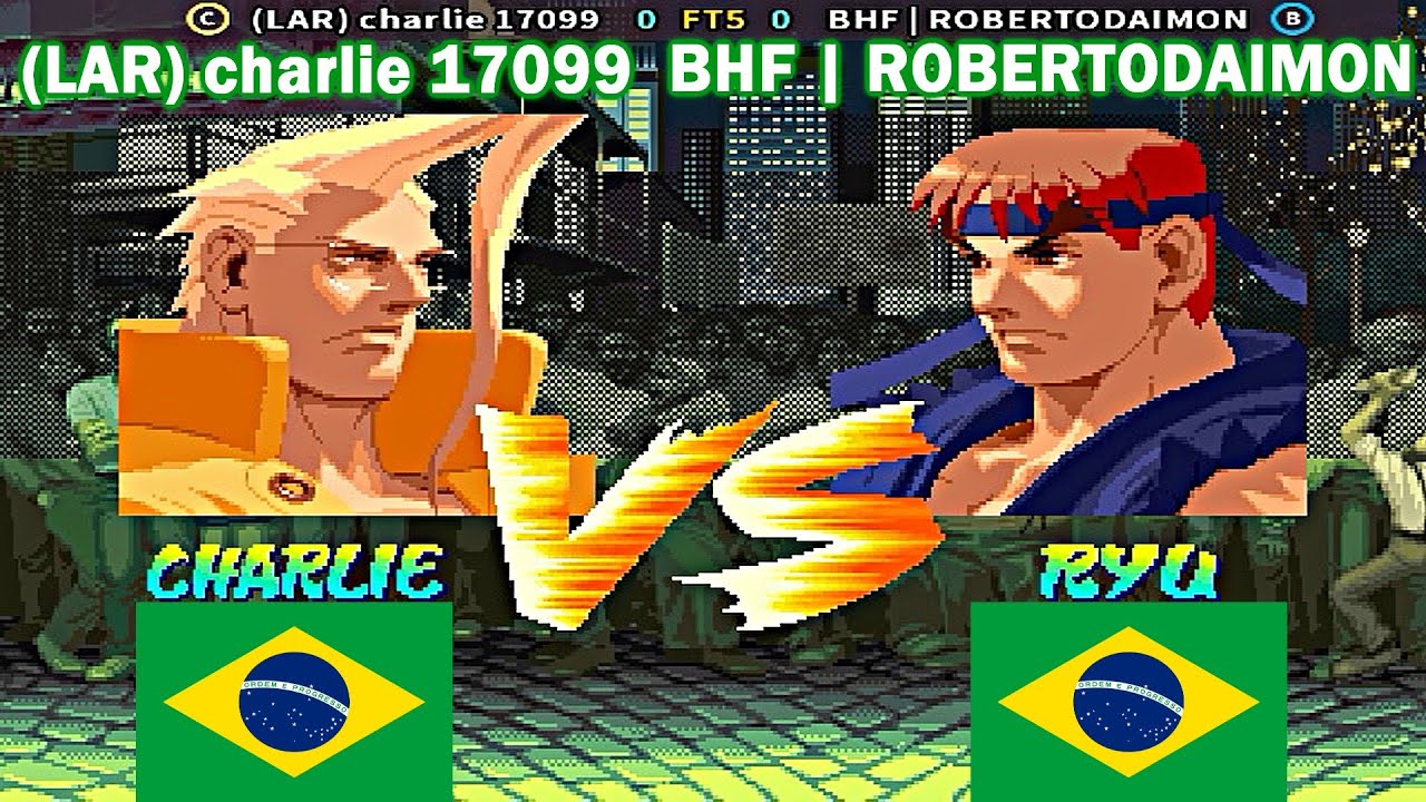 Street Fighter Alpha - (LAR) charlie 17099 vs BHF | ROBERTODAIMON FT5