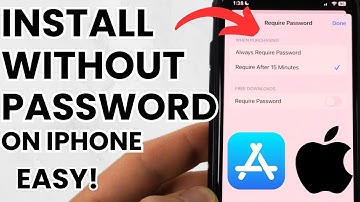 How to Turn Off App Store Password on iPhone
