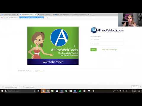 Your First Login - AllProWebTools Training