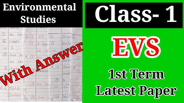 CLASS-1 EVS 1st Term Exam Sample Paper | Class-1 Environmental Studies