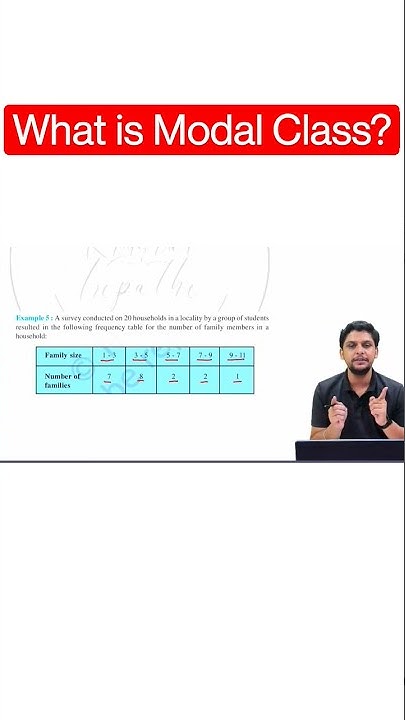 How to find the Modal Class #shorts #youtubeshorts #youtubeshortsindia ...