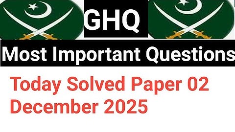 GHQ Written Test Preparation 2025 For Assisttant UDC LDC Stenotypest And Today Solved Paper