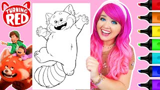 Coloring Turning Red Panda Mei | Ohuhu Paint Markers