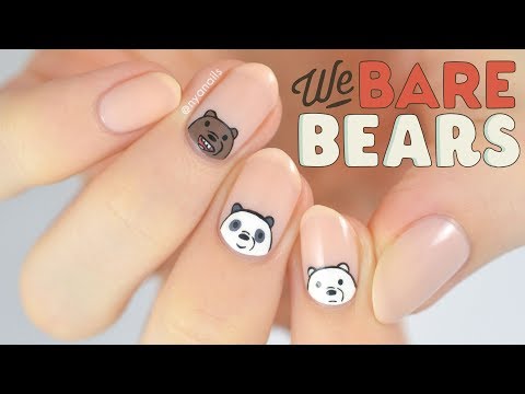 Nous Bears Bare Nail Art Tutorial