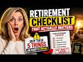Retirement Checklist That Actually Matters – Skip These 5 Things and Regret It Forever