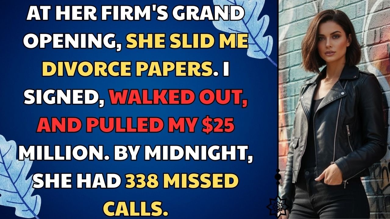 На торжественном открытии своей фирмы она всунула мне документы о разводе. Я подписал и ушел. Ист...