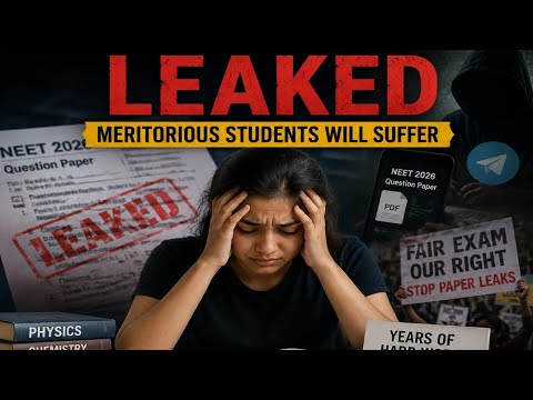 NEET 2026 KA PAPER LEAK HO CHUKA THA। फिर धोखा हो गया होनहार बच्ची के साथ।अब क्या होगा।