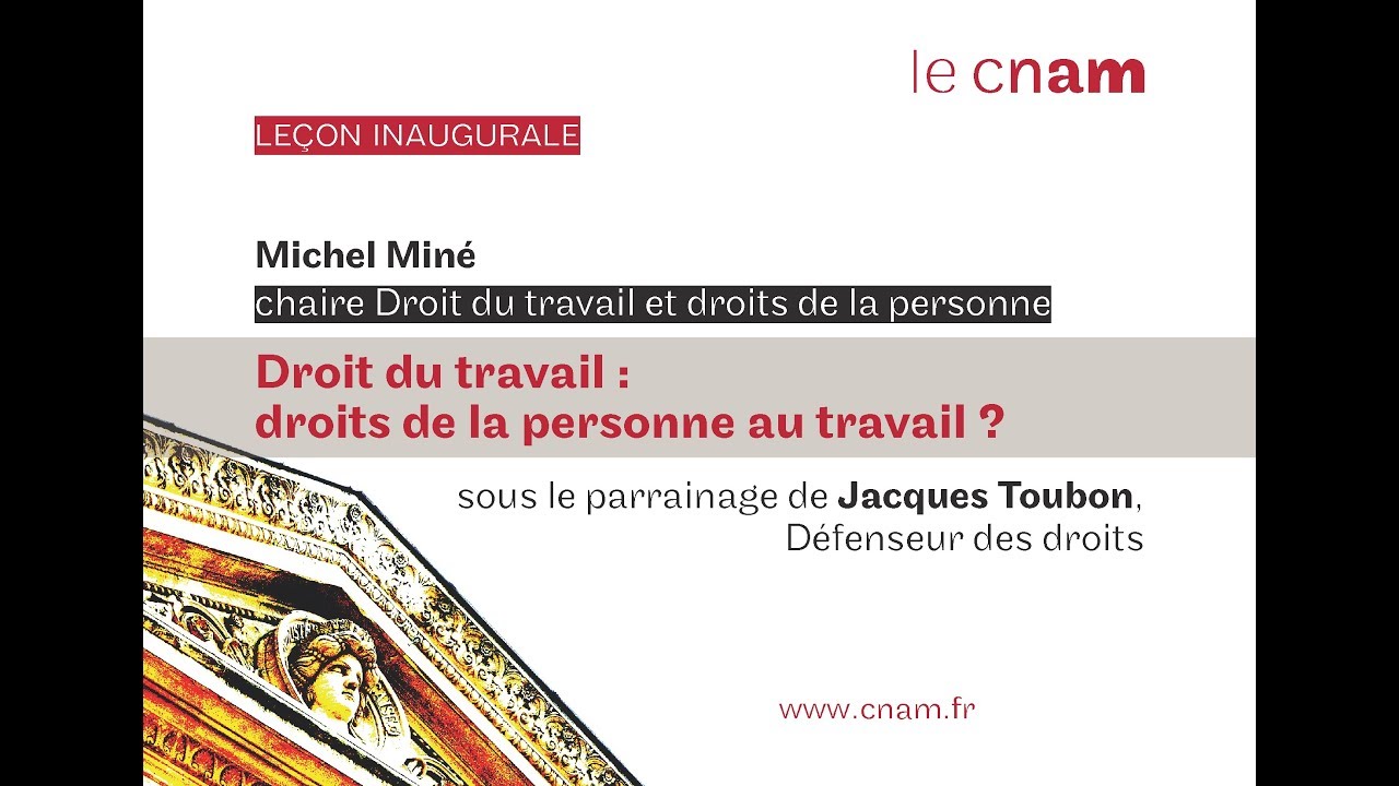 Droit Du Travail Droits De La Personne Au Travail