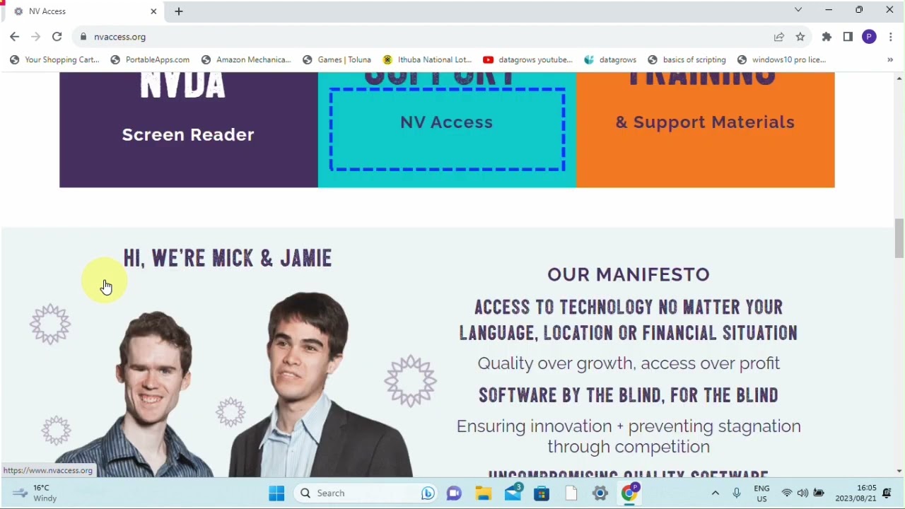 NVDA Lesson 13 browsing the internet and some browse mode facts