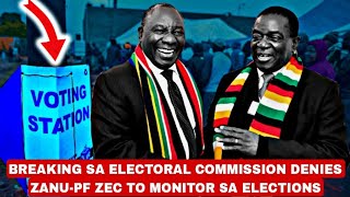 Breaking🤯Mnangagwa & Zanu-PF rejected by SA Electoral Commission to monitor maElections avo pakaipa💔