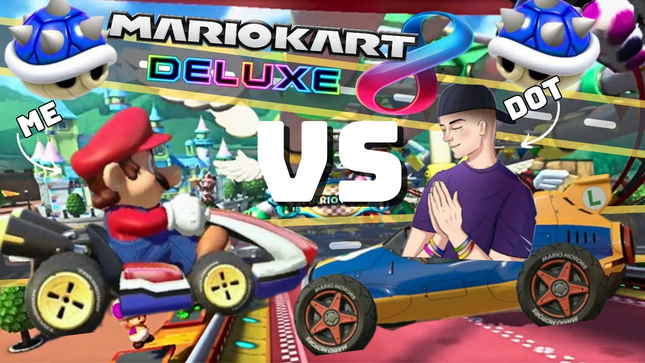 Mario Blue Shell Racing Mario Kart Race With Dot Part 2 Blue Shells - YouTube