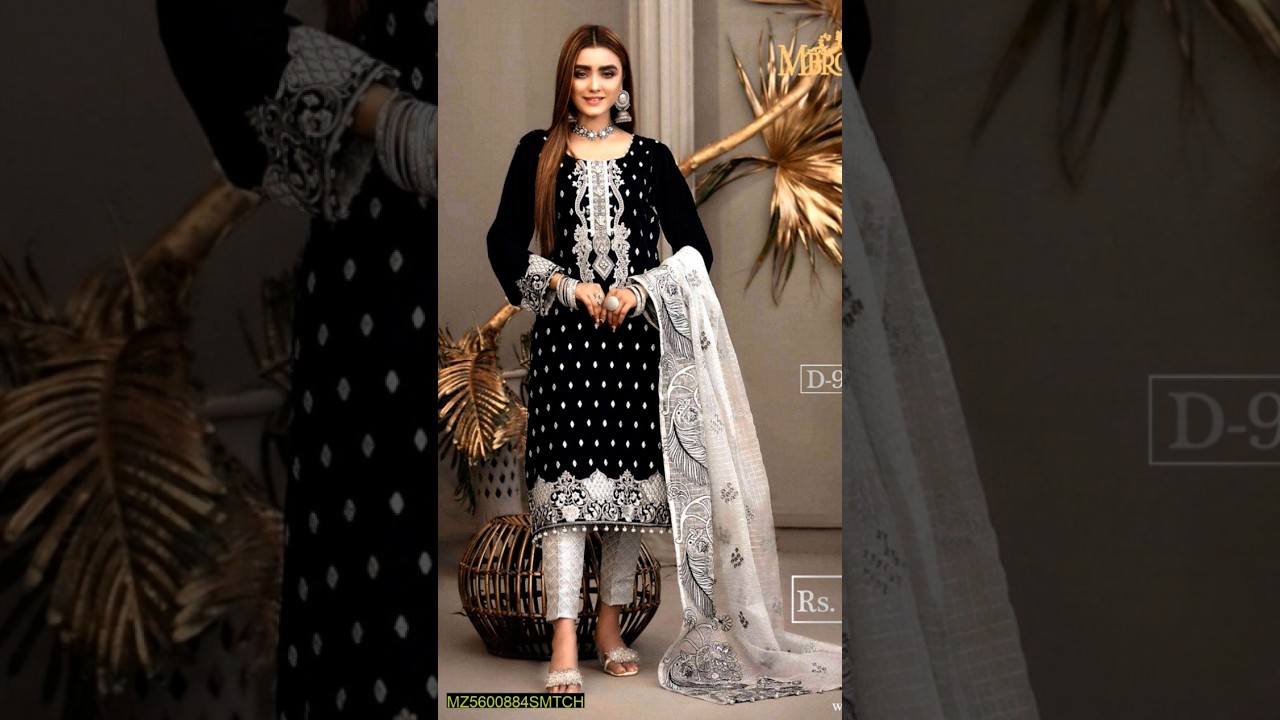 ✨ 3 piece women's unstitched lawn embroided suit ✨