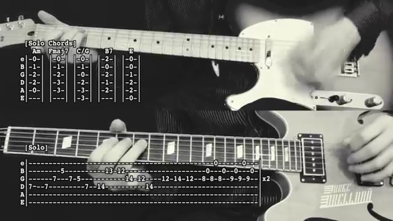 The Importance Of Being Idle Oasis Guitar Tab Tutorial Cover Youtube