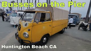 VOLKSWAGEN VW BUS show Huntington Beach Pier Kowabunga Van Klan Amazing!