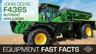 John Deere F4365 Nutrient Applicator