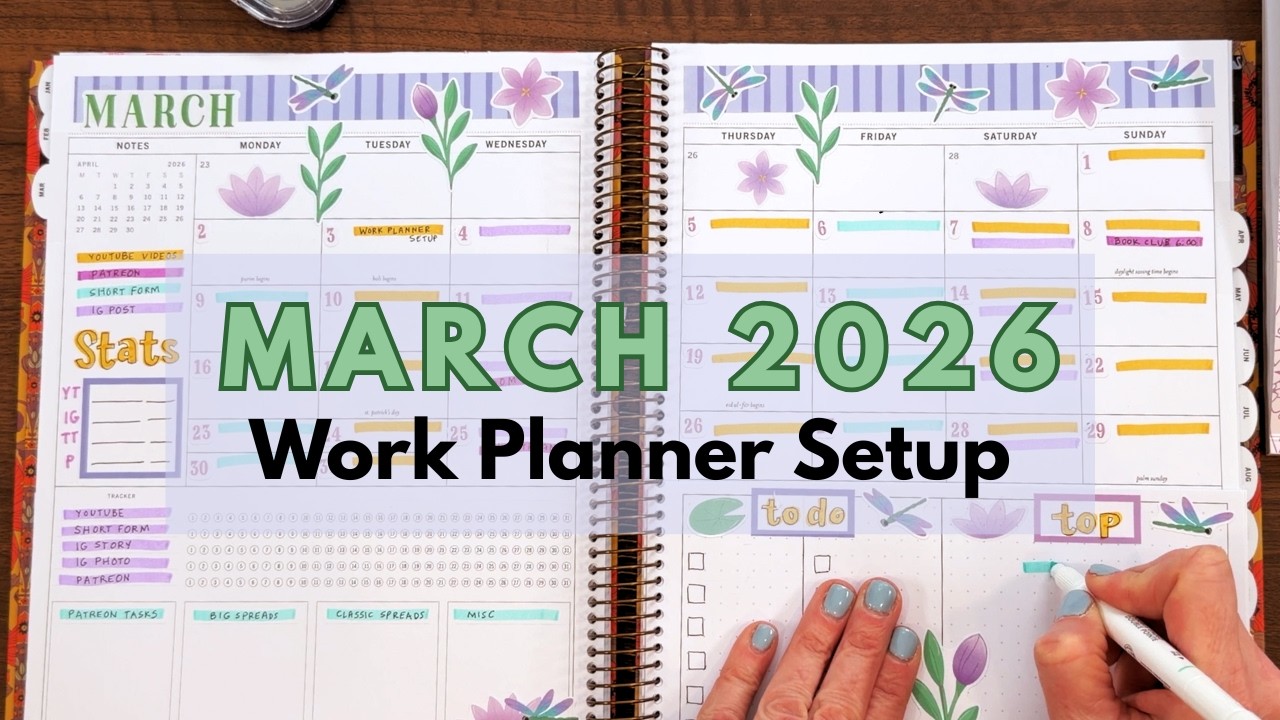 March 2026 Content Planner Setup - Laurel Denise Scout Planner & Stickers from @amyplansthings