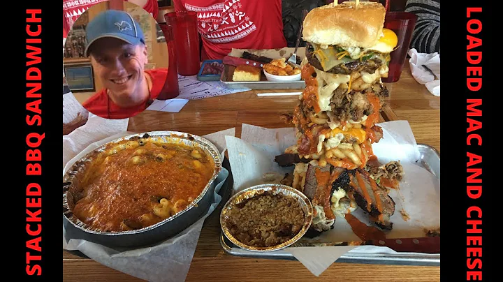 7LB STACKED BURGER AND MAC AND CHEESE! - Ultimate Carnivore Challenge - Meat BBQ (Lansing, MI)