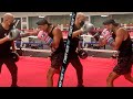 MARIO BARRIOS FIRST LOOK AT TRAINING FOR KEITH THURMAN FIGHT! SHOWS CRACKING JAB & SMOOTH COUNTERS
