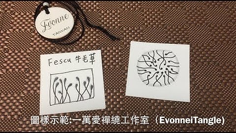 Zentangle tutorial ｜FESCU 牛毛草｜一萬愛禪繞工作室