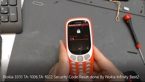 Nokia 3310 TA 1006,TA 1022 Security Code Reset done By Nokia Infinity Best2