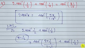 NCERT Solution inverse trigonometric Class 12  Chapter 2..2Question 4 #ncert solution #trigonometric
