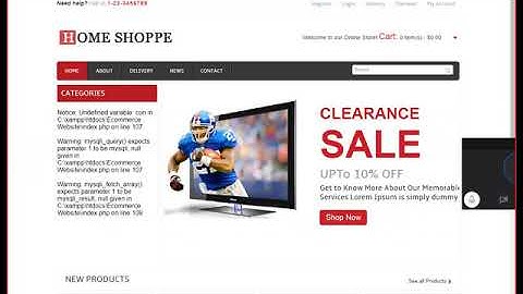 E commerce Website Part 3 ( using PHP and MY SQL)
