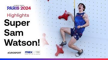 Sam Watson DESTROYS Speed Climbing World Record! 🤯 | #Paris2024 #Olympics