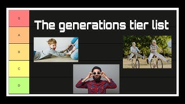 The Generations Tier list