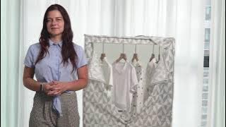 Freestanding heated clothes dryer