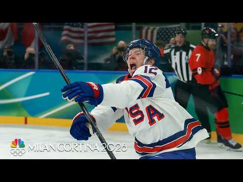 Matt Boldy gives USA lead vs. Canada in gold medal game | Winter Olympics 2026 | NBC Sports