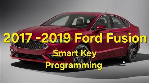 Ford Fusion Smart Key Programming w/ Autel 2017- 2019- Add A Key