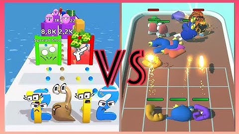 Merge Alphabet Lore Run vs Merge Number Run - Merge Battle #6