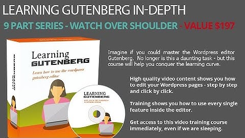 How to use the wordpress Gutenberg editor video no-7