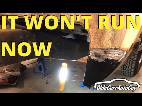 HOW TO REMOVE THE GAS TANK ON MY 1977 CHEVOLET C10 TRUCK