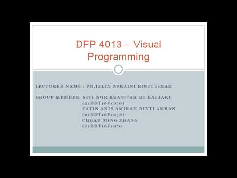 DFP 4013-visual programming