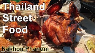 Evening Street Market Tour, Nakhon Phanom Thailand.