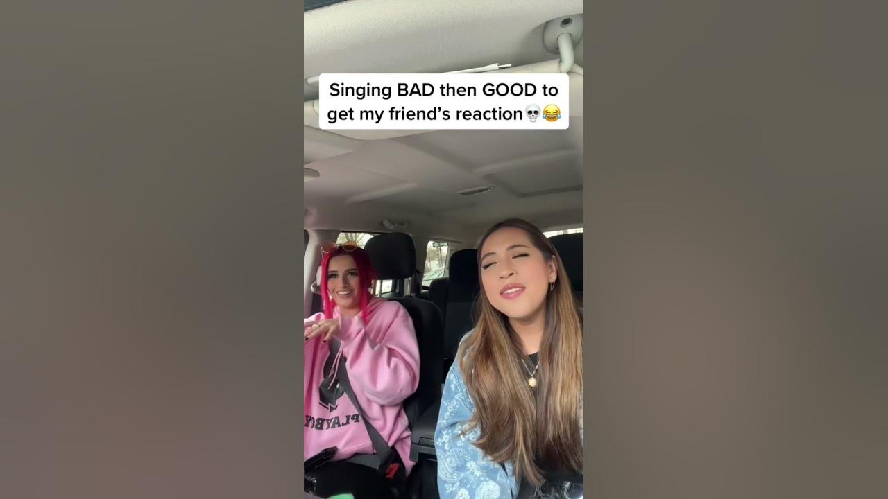 Singing BAD to get my FRIEND’S REACTION💀😂